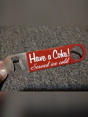 Have a Coke! Red Bottle Opener - Classic Soda Bar Tool
